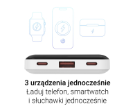 Silver Monkey Powerbank Smart 10 000 mAh 22.5W Biały - 1481439 - zdjęcie 5